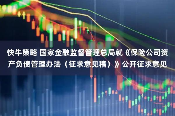 快牛策略 国家金融监督管理总局就《保险公司资产负债管理办法（征求意见稿）》公开征求意见