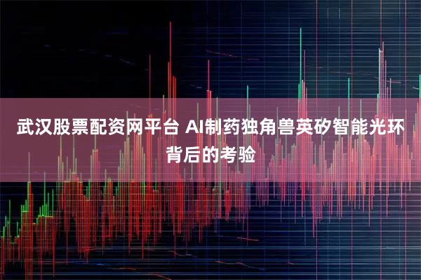 武汉股票配资网平台 AI制药独角兽英矽智能光环背后的考验